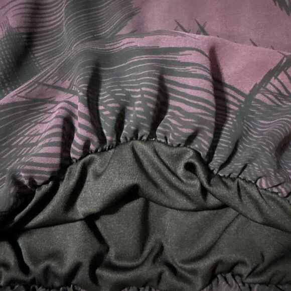 Vanity Junior Girls L Black Purple 100% Polyester Sleeveless Baby Doll Top Y2K - Picture 4 of 7